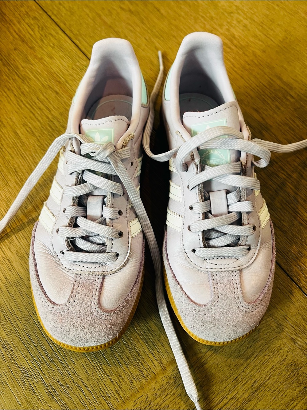 adidas Kids Light lilac Suede & Leather Sneakers